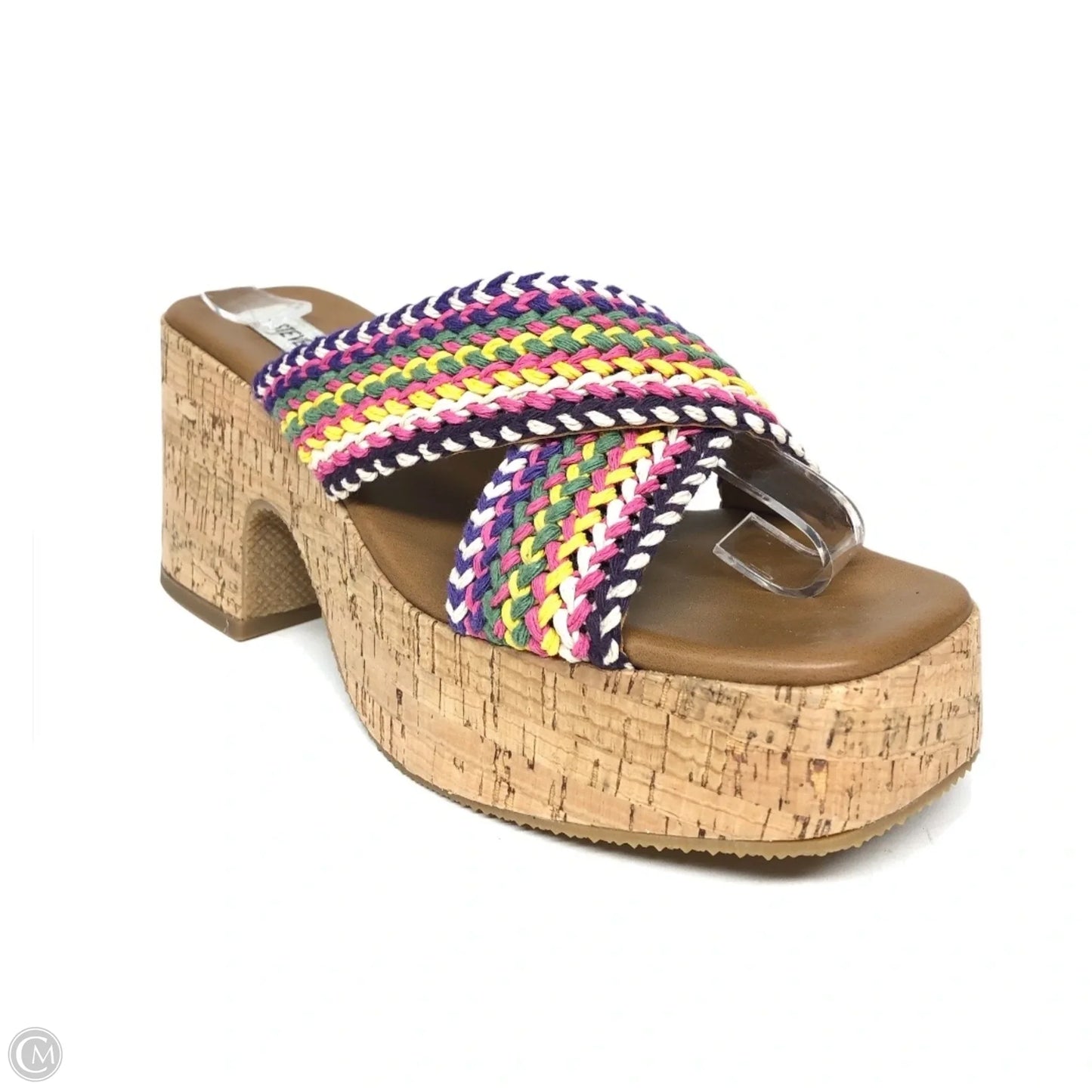 Sandals Heels Platform By Steve Madden In Multi, Size: 9