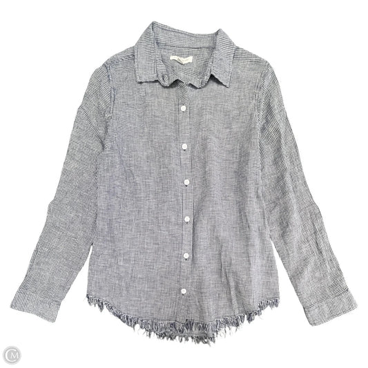 Top Long Sleeve By Beachlunchlounge In Blue & White, Size: S