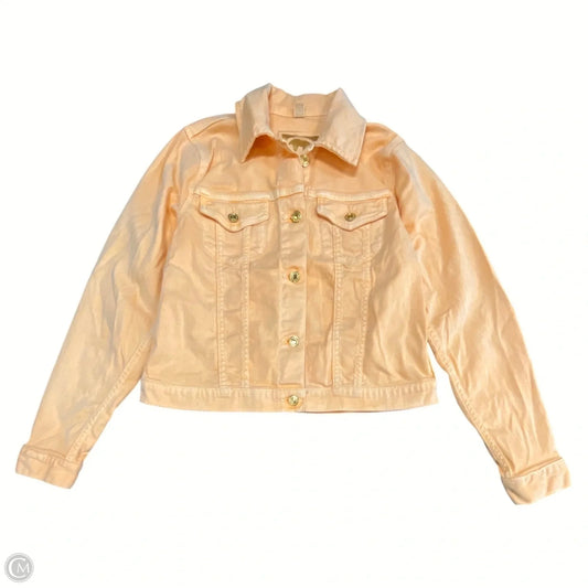 Jacket Denim By Michael By Michael Kors In Orange, Size: M
