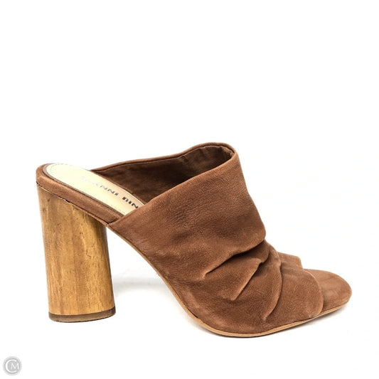 Sandals Heels Block By Gianni Bini In Brown, Size: 6.5