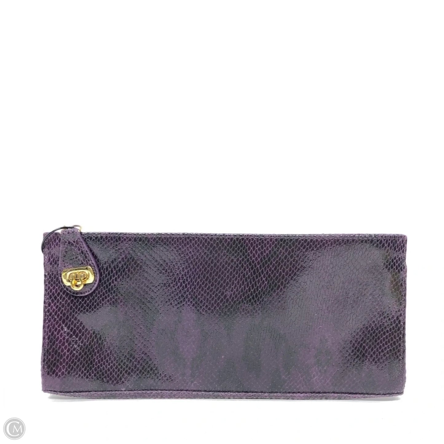 Clutch Leather By Kate Landry, Size: Medium