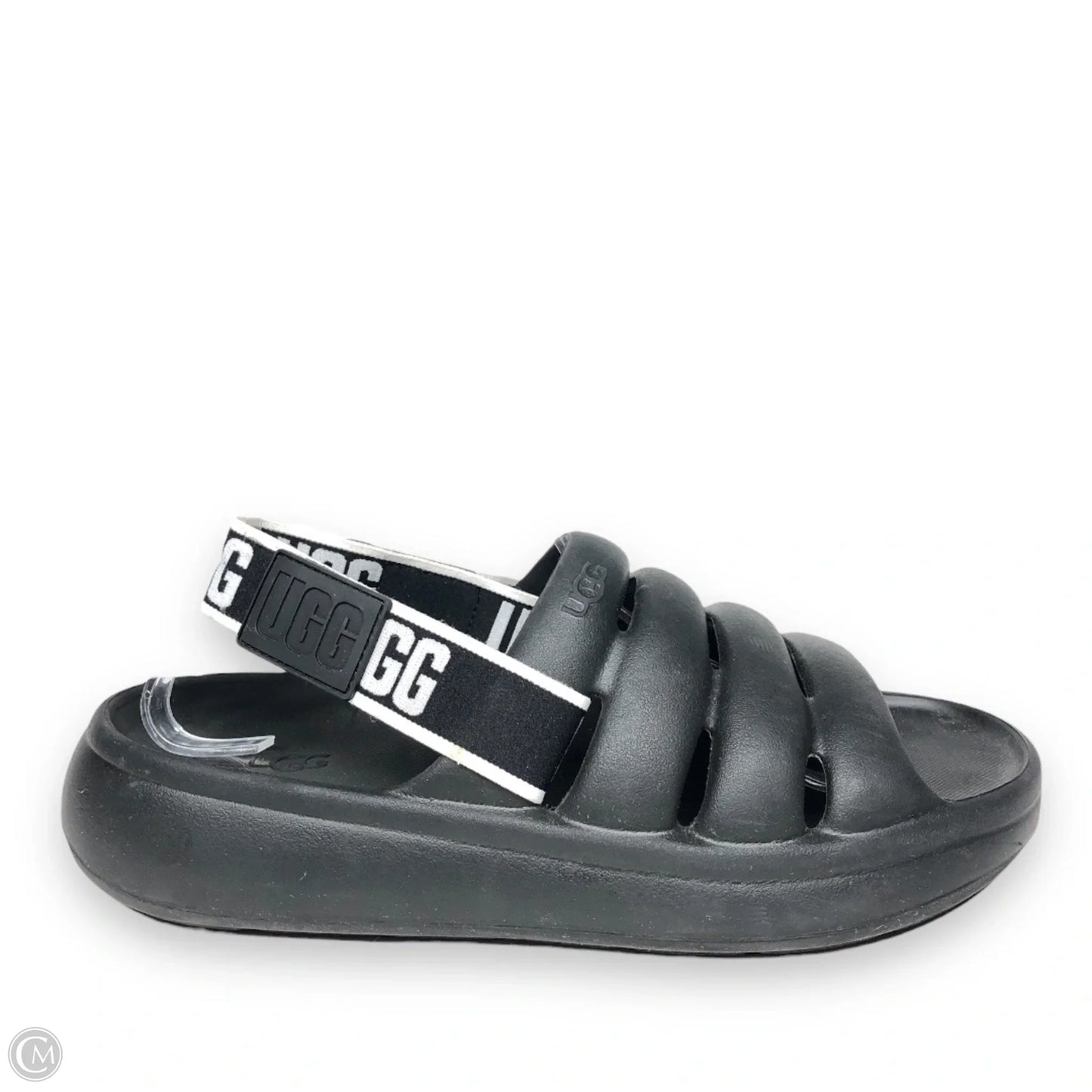 Sandals Flats By Ugg In Black, Size: 9