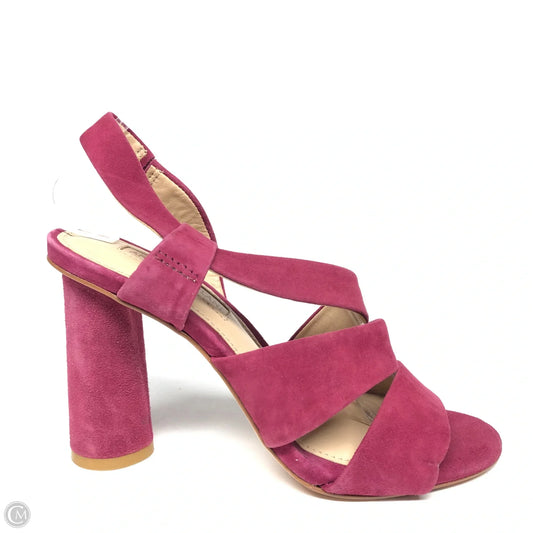 Sandals Heels Block By Antonio Melani In Red, Size: 5