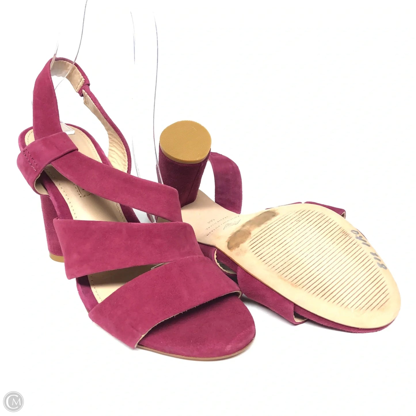 Sandals Heels Block By Antonio Melani In Red, Size: 5