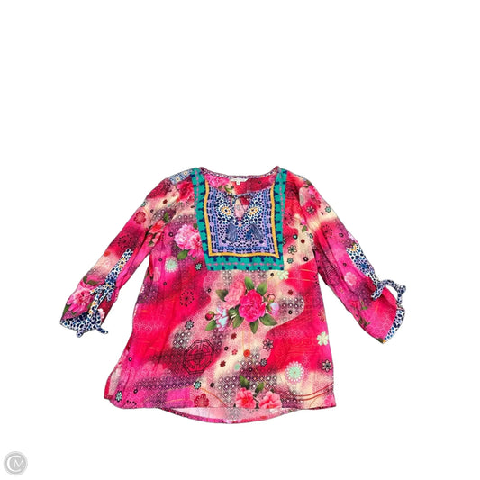 Top 3/4 Sleeve By John Mark In Multi-colored, Size: Lp