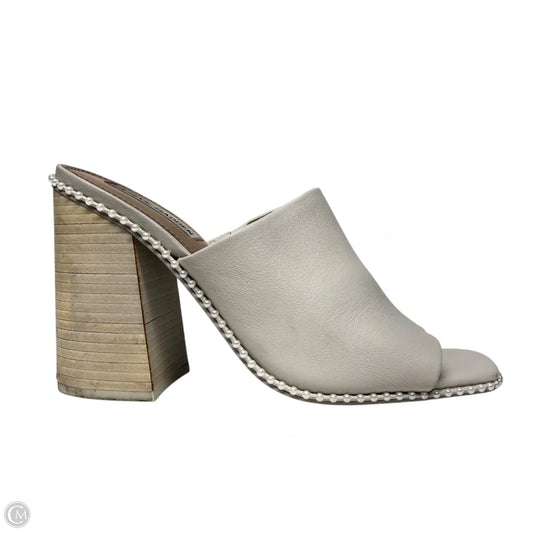 Sandals Heels Block By Steve Madden In Beige, Size: 9