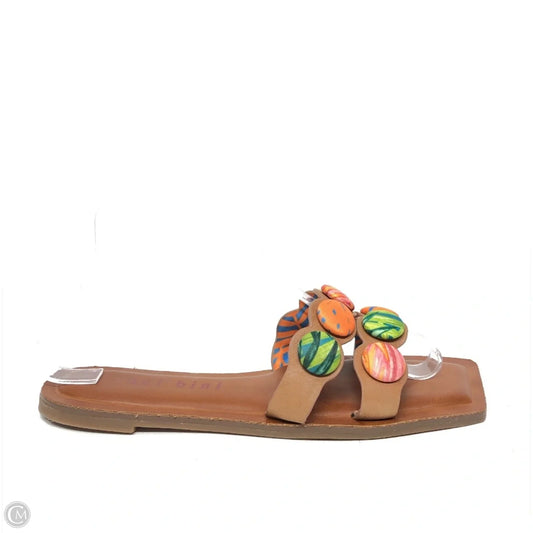 Sandals Flats By Gianni Bini In Brown, Size: 8.5