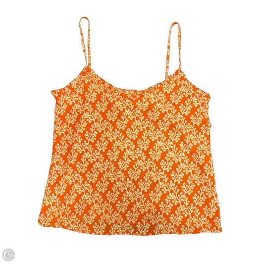 Top Sleeveless By Loft In Orange, Size: Xsp