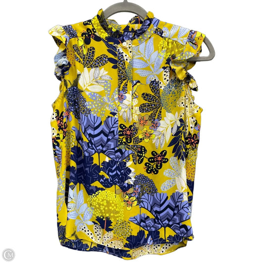Blouse Sleeveless By Loft In Multi-colored, Size: Xsp