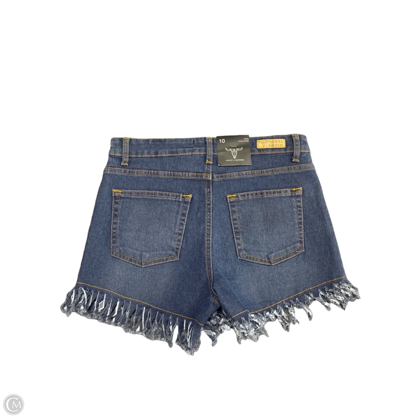 Shorts By Lucky & Blessed In Blue Denim, Size: 10