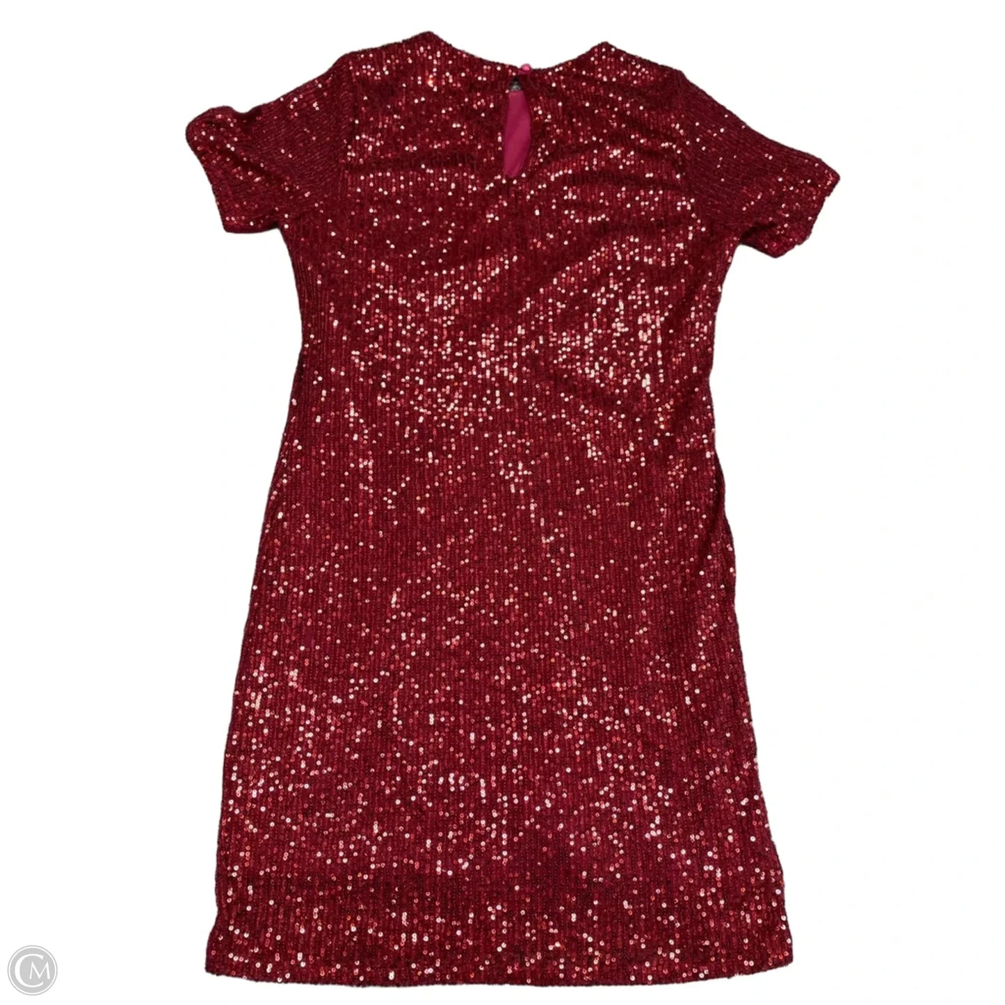 Dress Casual Short By Zigzag Stripe In Maroon, Size: Xl