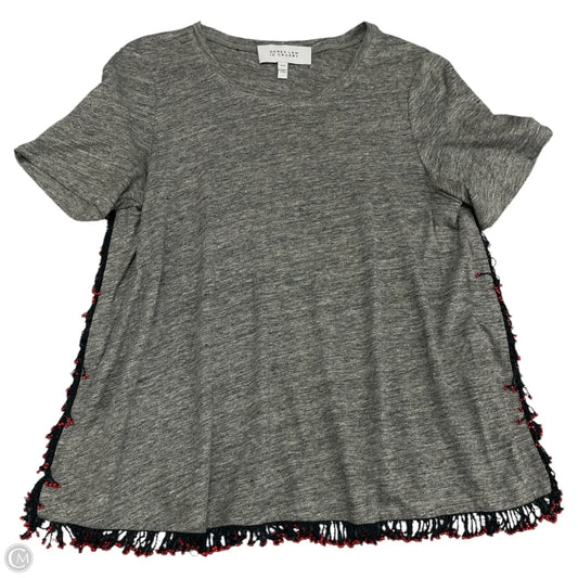 Top Short Sleeve Designer By Derek Lam In Grey, Size: M