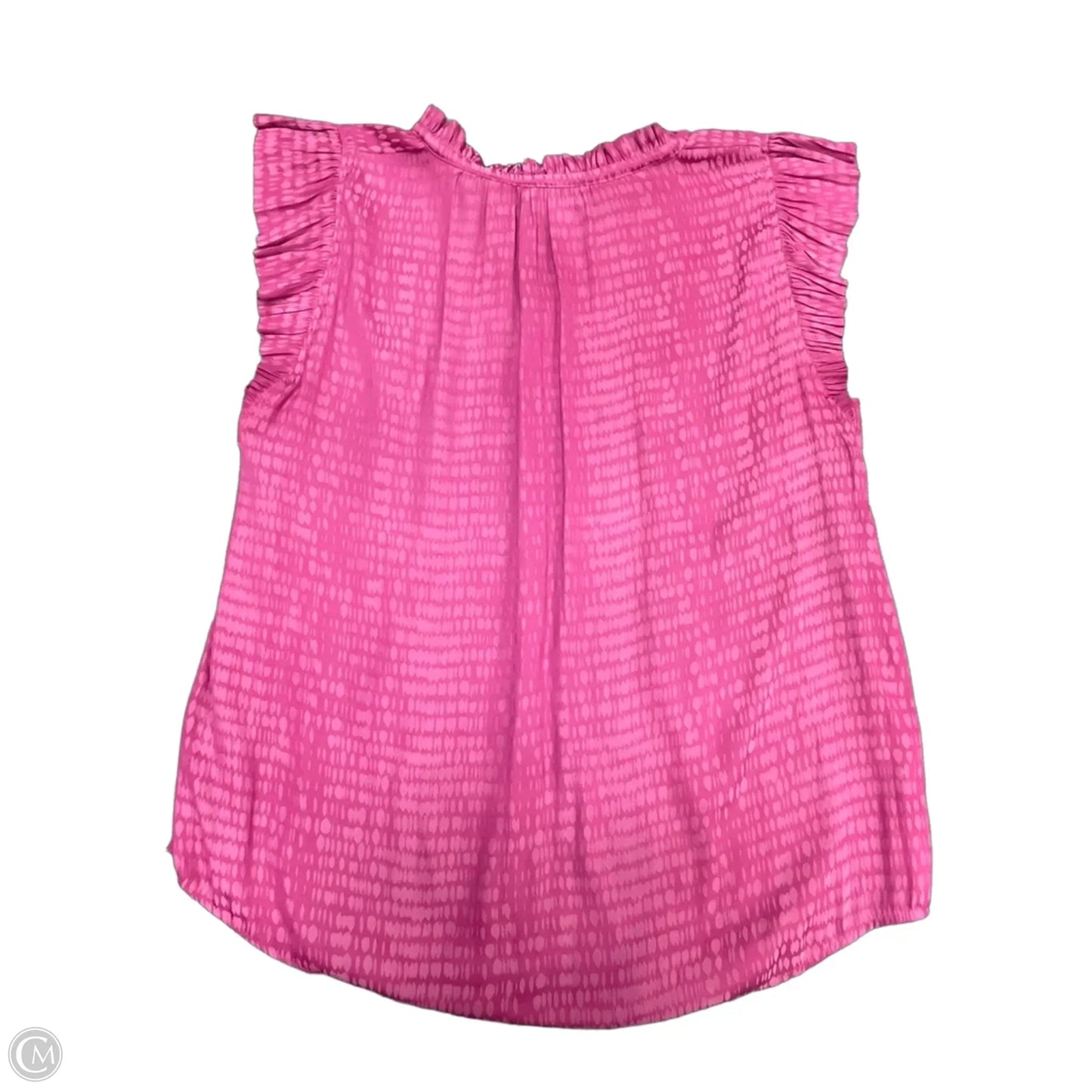 Blouse Short Sleeve By Current Air In Pink, Size: M