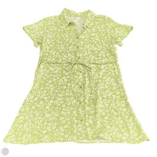 Dress Casual Short By Billabong In Green & White, Size: L