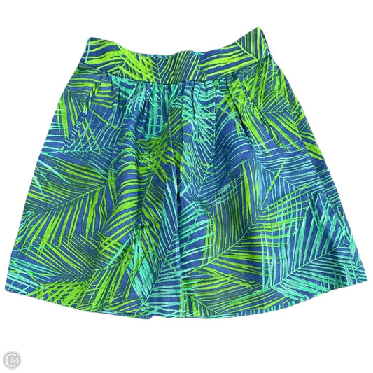 Skirt Mini & Short By Banana Republic In Blue & Green, Size: 0