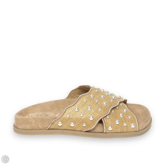 Sandals Flats By J. Crew In Beige, Size: 6