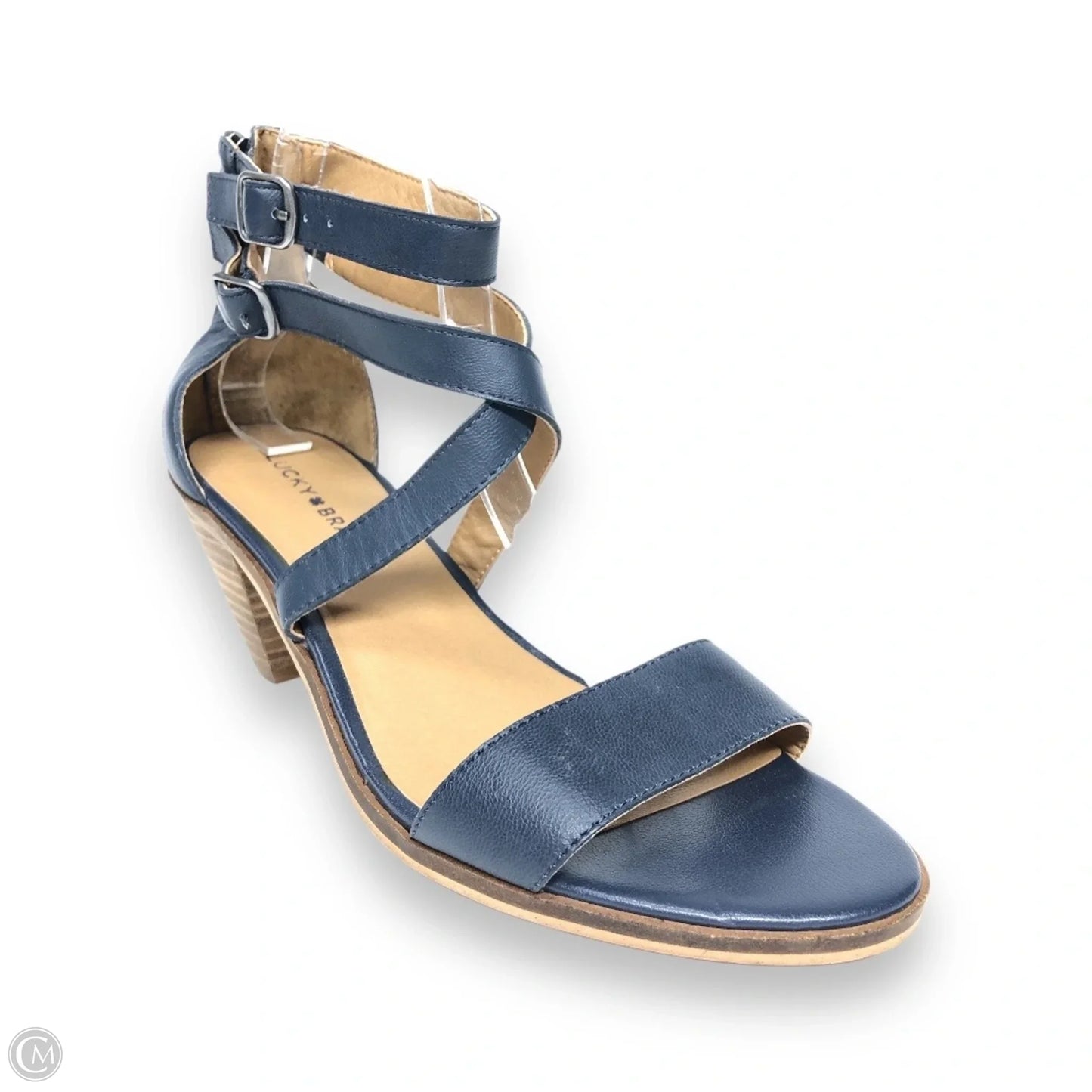 Shoes Heels Block By Lucky Brand In Navy, Size: 9.5