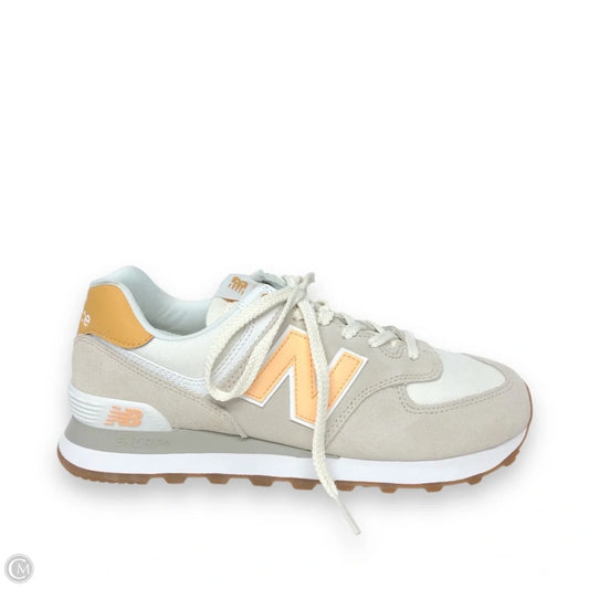 Shoes Sneakers By New Balance In Orange & White, Size: 9