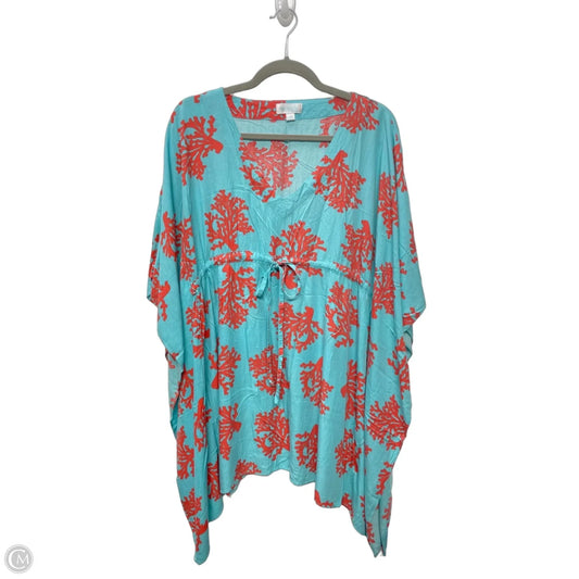 Swimwear Cover-up By Escapada Living In Blue & Orange, Size: Xl