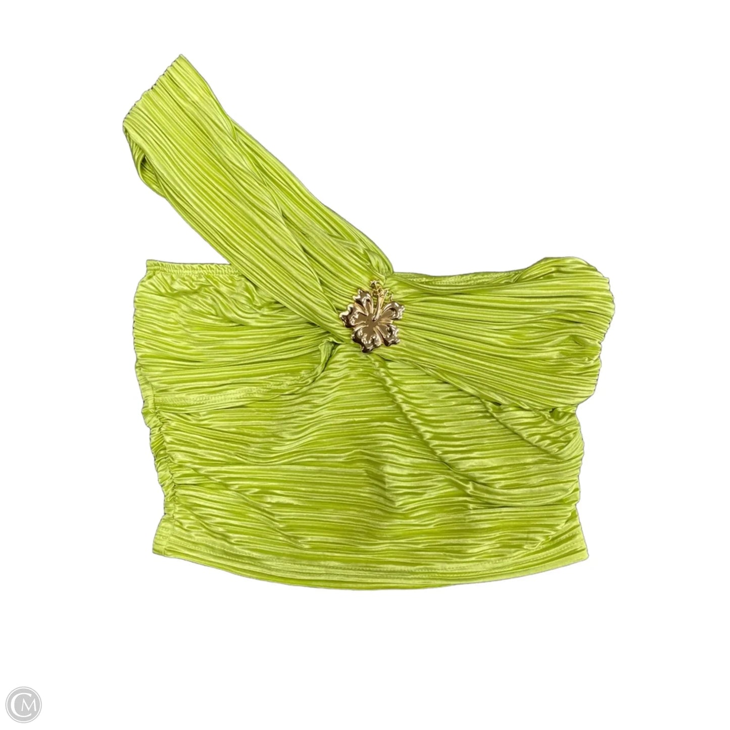Blouse Sleeveless By Shein In Green, Size: 6