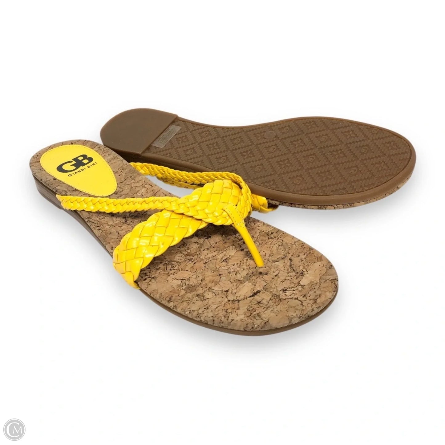 Sandals Flats By Gianni Bini In Yellow, Size: 8.5
