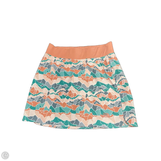 Athletic Skort By The North Face In Green & Orange, Size: M