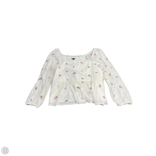 Blouse Long Sleeve By Torrid In White, Size: 3x
