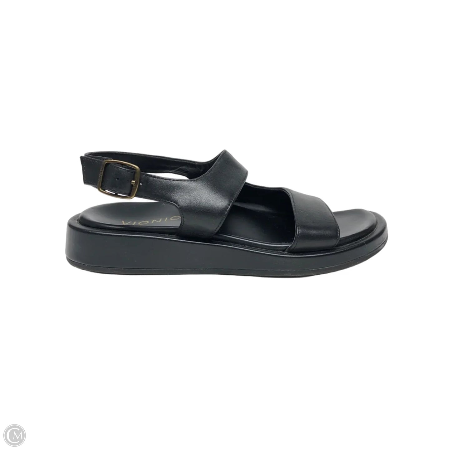 Sandals Flats By Vionic In Black, Size: 7