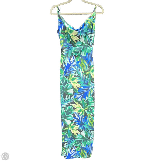 Dress Casual Midi By Iris In Blue & Green, Size: S