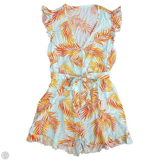 Romper By Cmf In Blue & Orange, Size: L