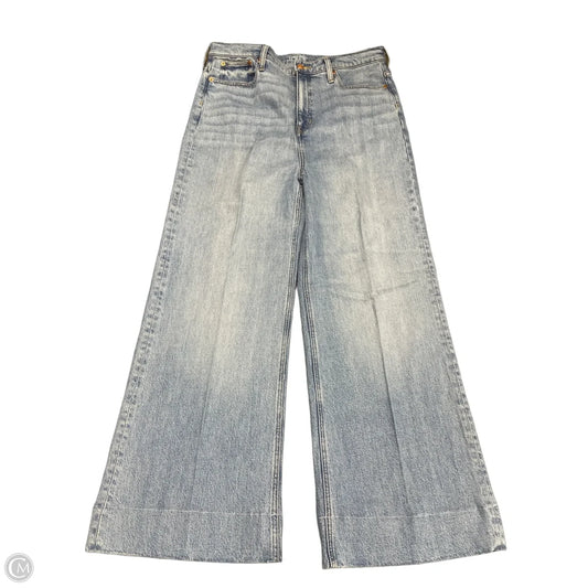 Jeans Wide Leg By J. Crew In Blue Denim, Size: 14
