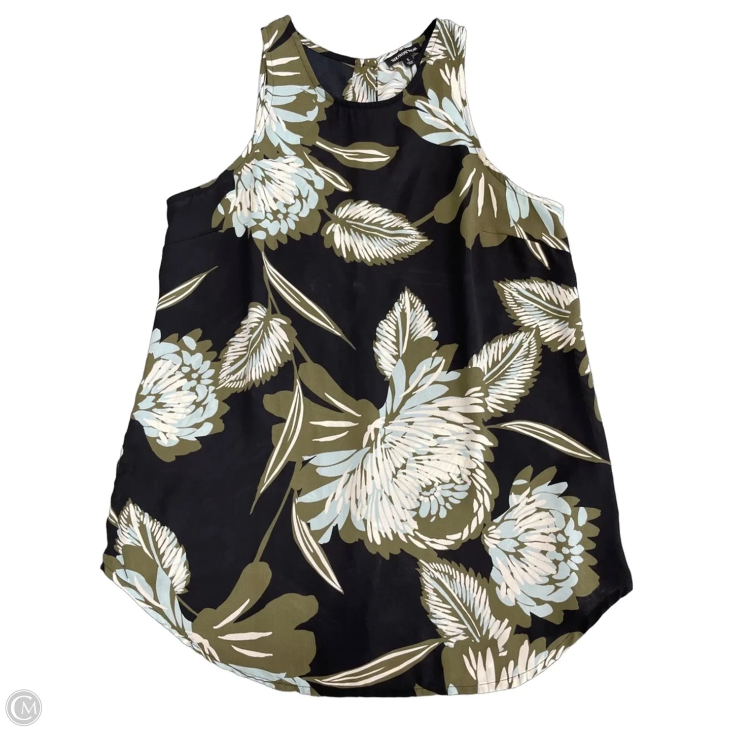 Blouse Sleeveless By Liz Claiborne In Blue, Size: L