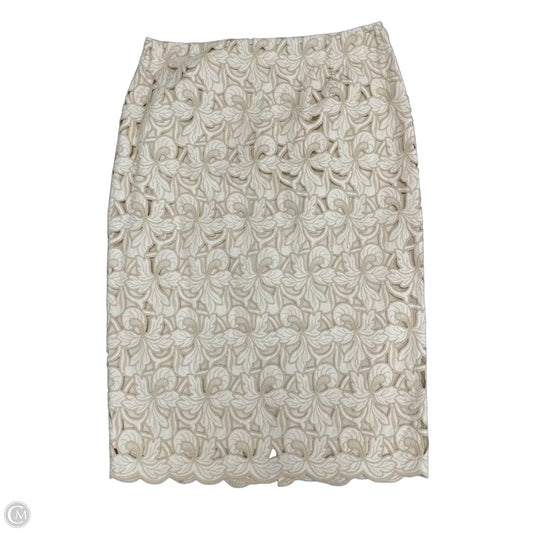 Skirt Midi By Antonio Melani In Beige, Size: 6