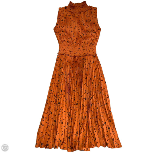 Dress Casual Short By Nanette By Nanette Lepore In Black & Orange, Size: 2