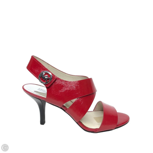 Sandals Heels Block By Michael By Michael Kors In Red, Size: 8