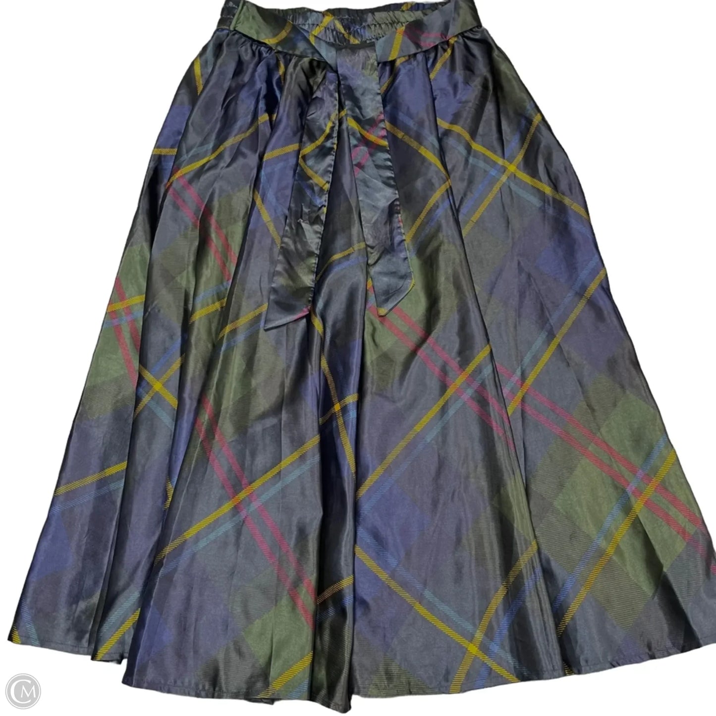Skirt Midi By Cato In Plaid Pattern, Size: L