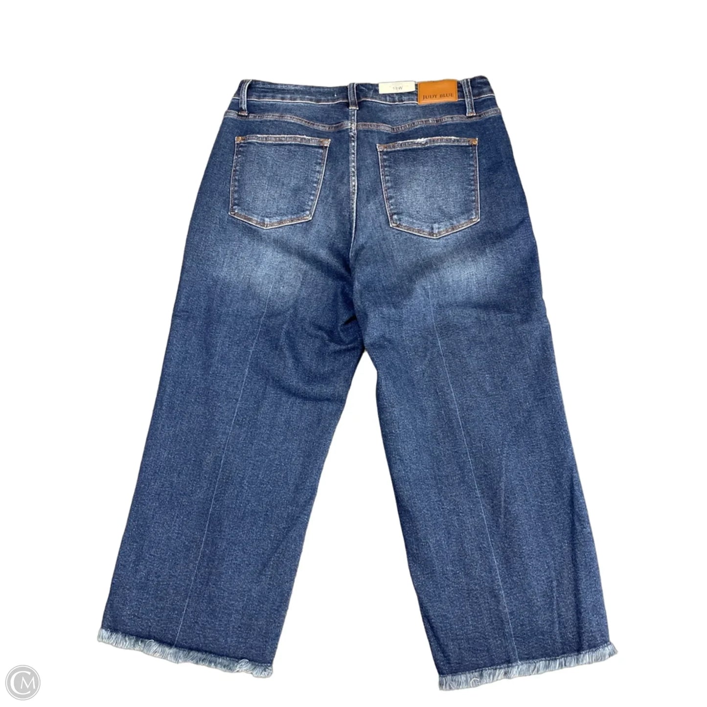 Jeans Wide Leg By Judy Blue In Blue Denim, Size: 18