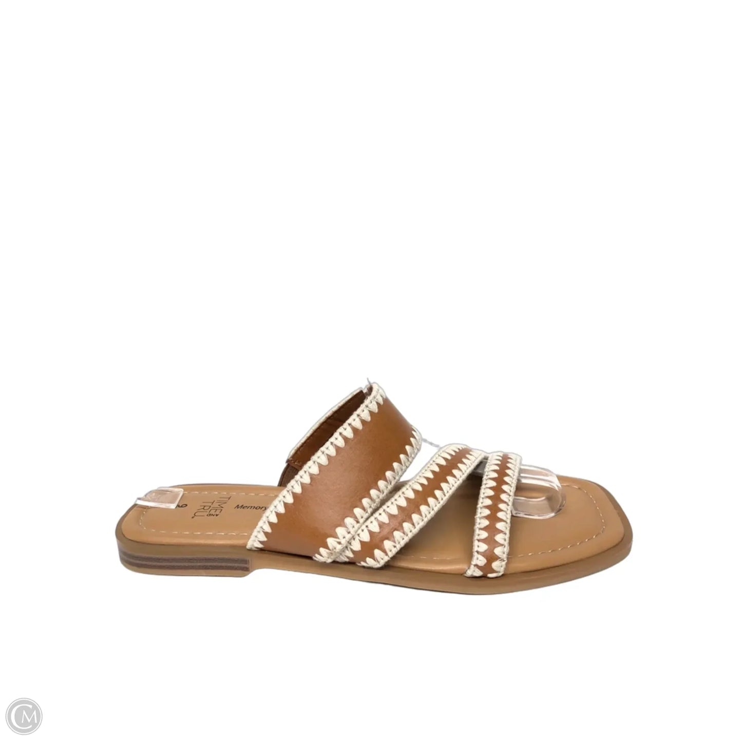 Sandals Flats By Time And Tru In Beige, Size: 9