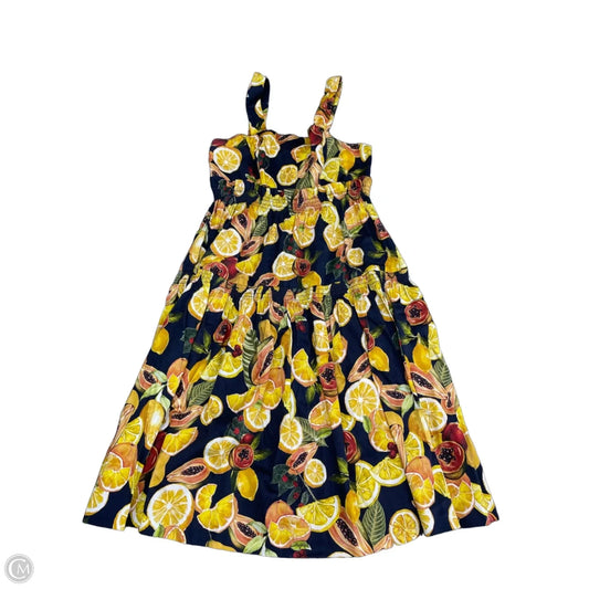 Dress Casual Midi By Gianni Bini In Blue & Yellow, Size: M