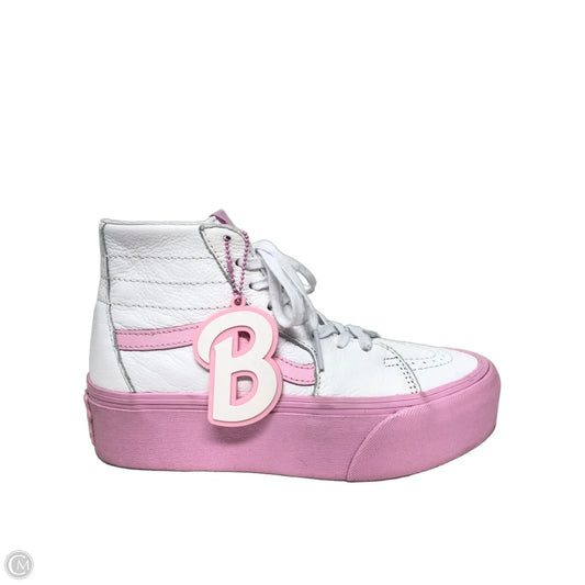 Shoes Sneakers Platform By Vans In Pink & White, Size: 7.5