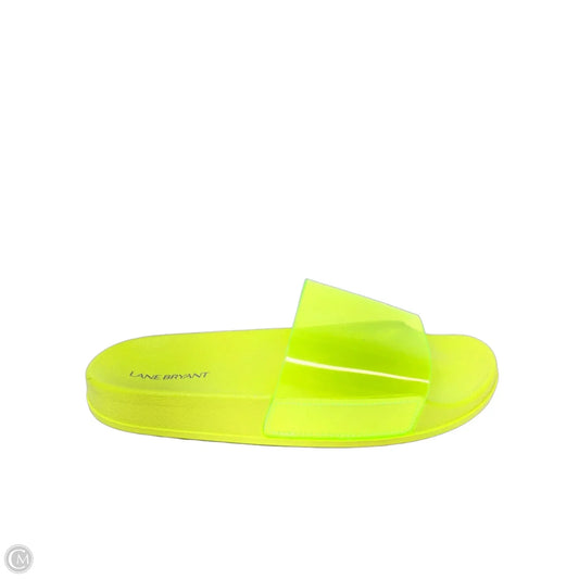 Sandals Flats By Lane Bryant In Yellow, Size: 7