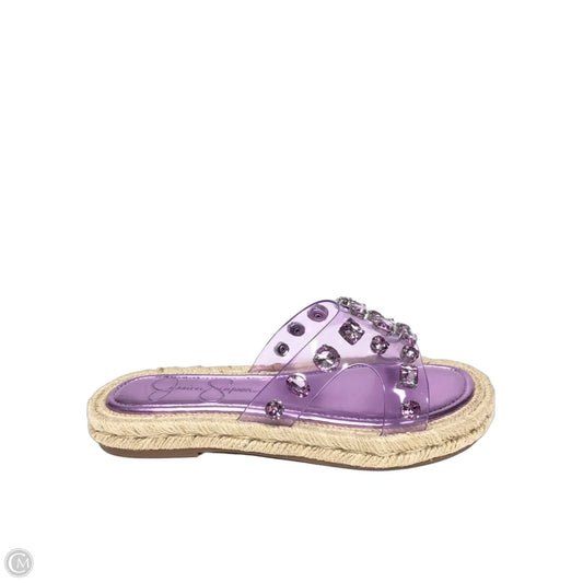 Sandals Flats By Jessica Simpson In Purple, Size: 7