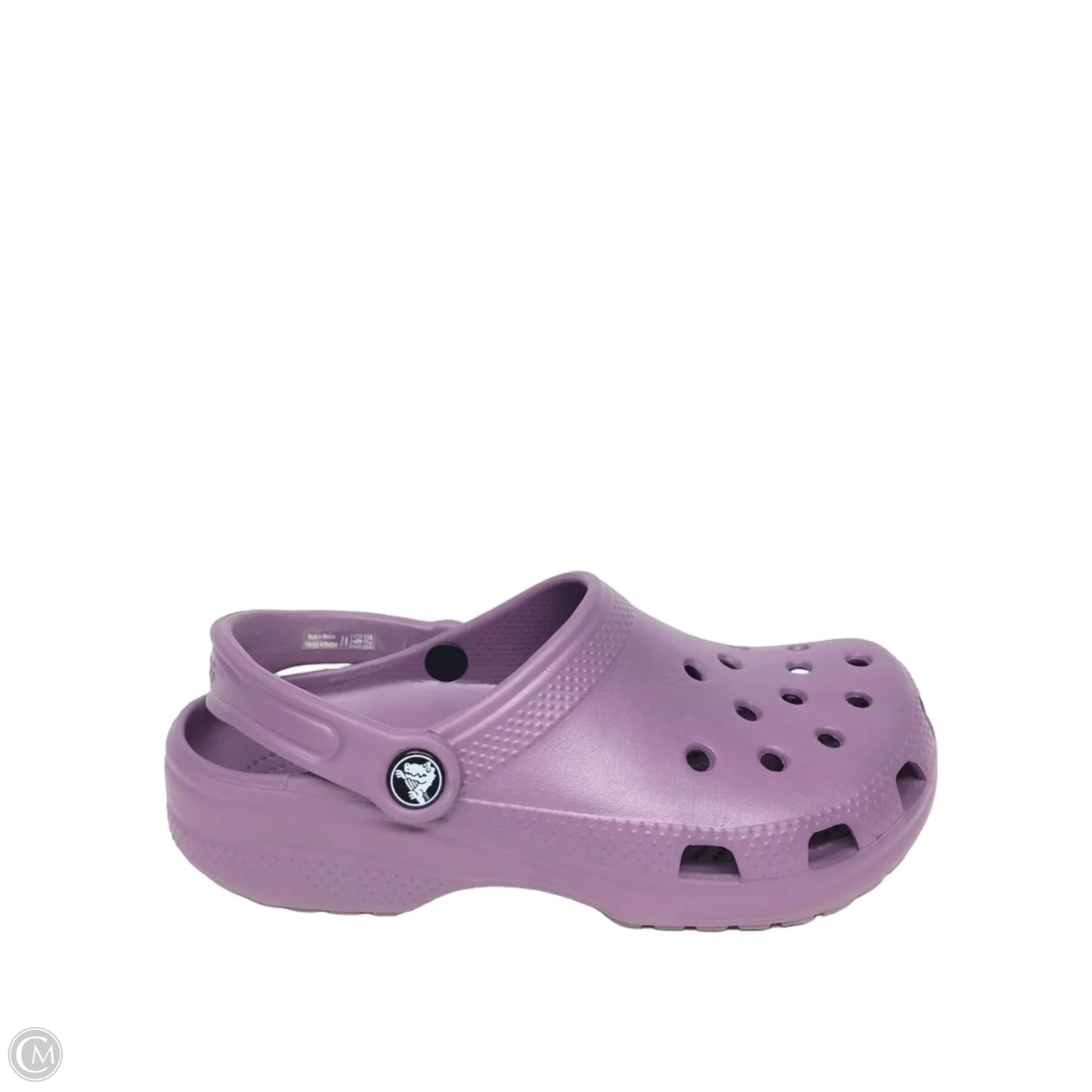 Sandals Flats By Crocs In Purple, Size: 7