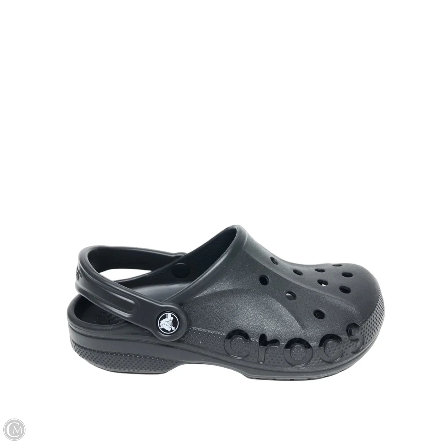 Shoes Flats By Crocs In Black, Size: 7