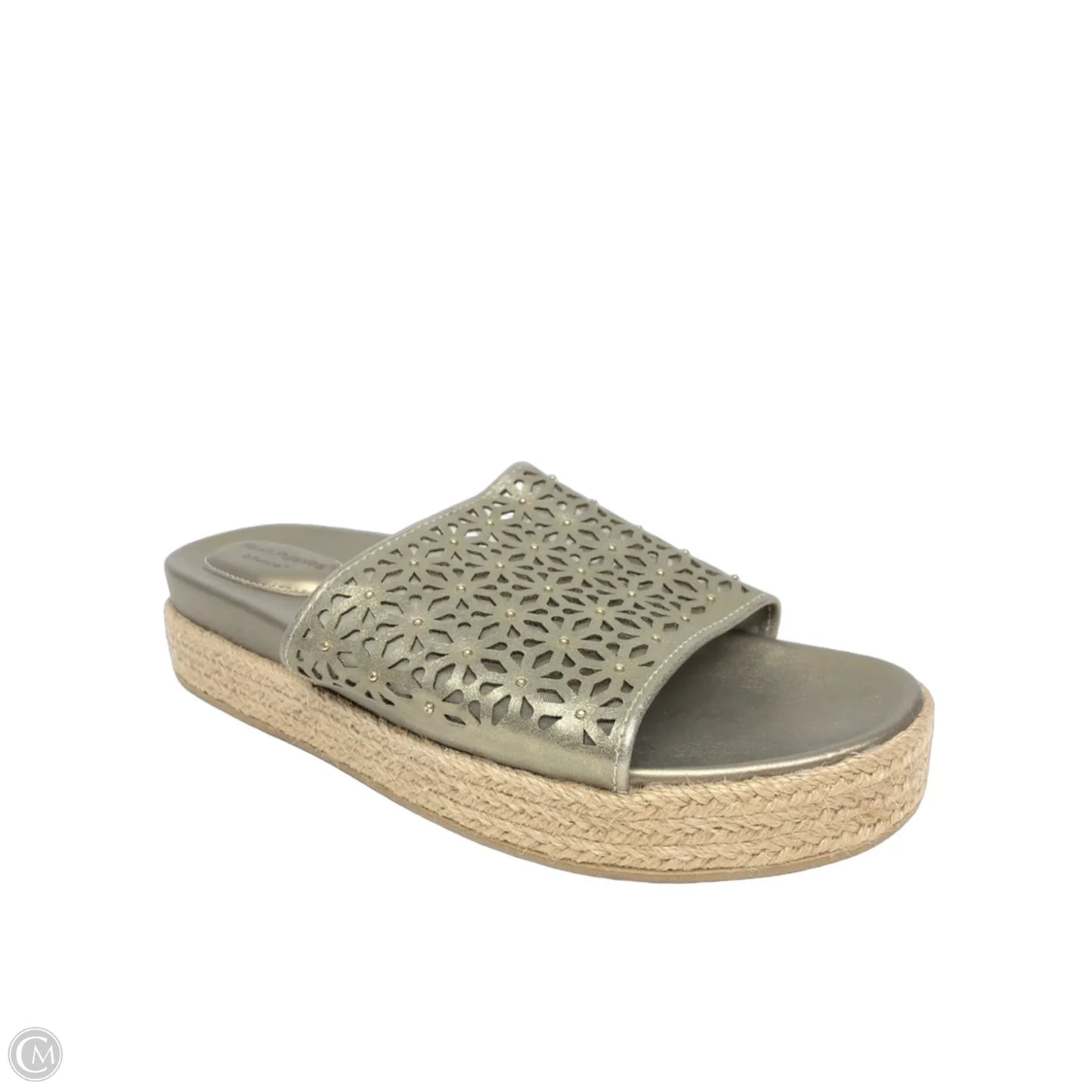 Sandals Heels Wedge By Hush Puppies In Gold, Size: 7