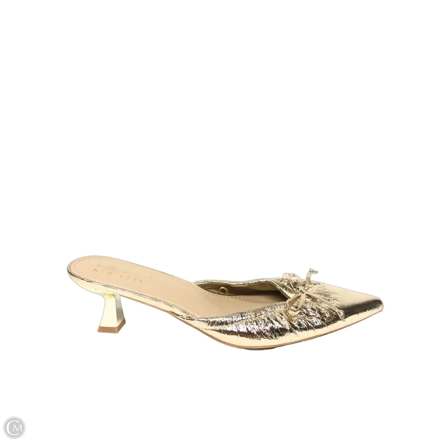 Shoes Heels Kitten By Nicole Miller In Gold, Size: 10