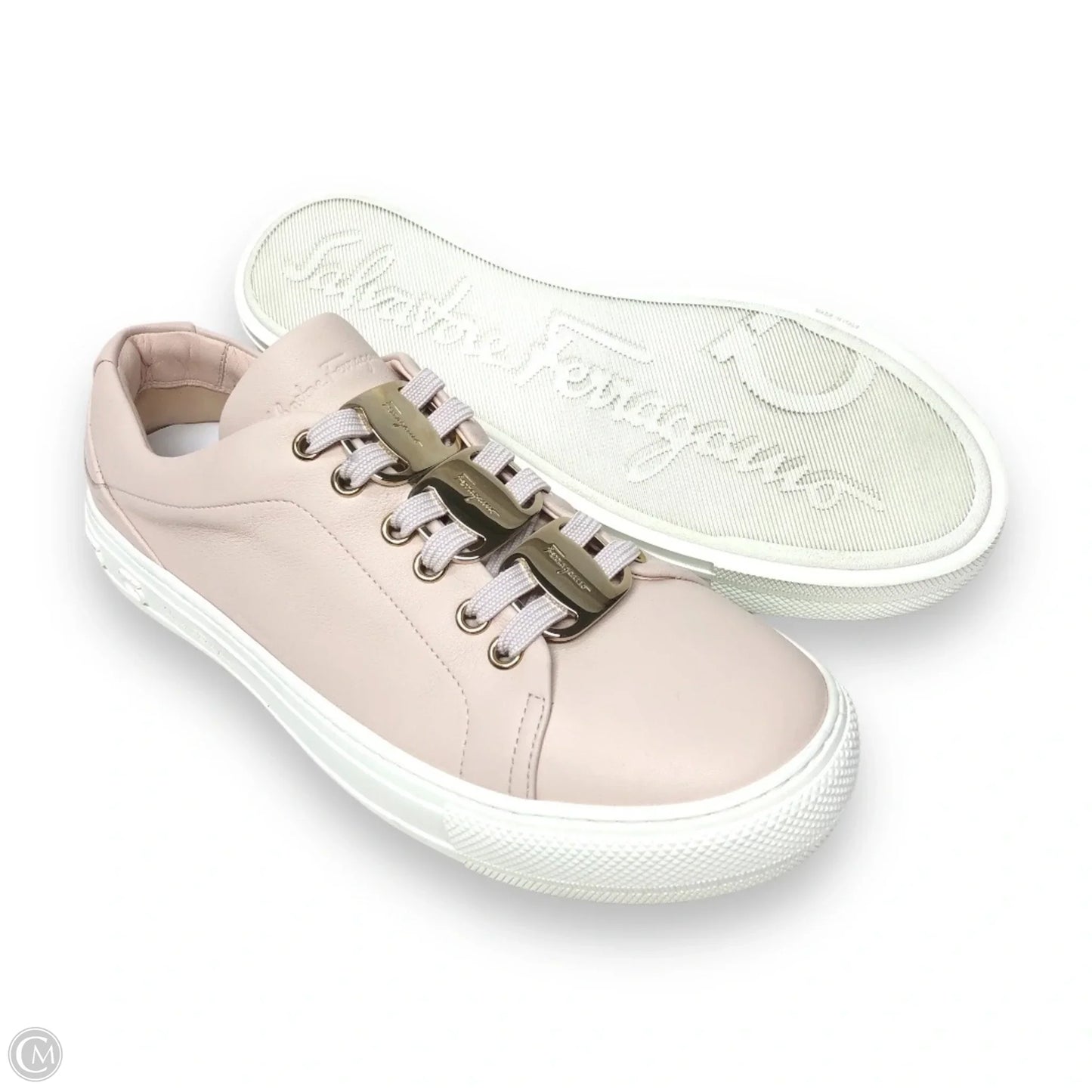 Shoes Luxury Designer By Ferragamo In Pink, Size: 10.5