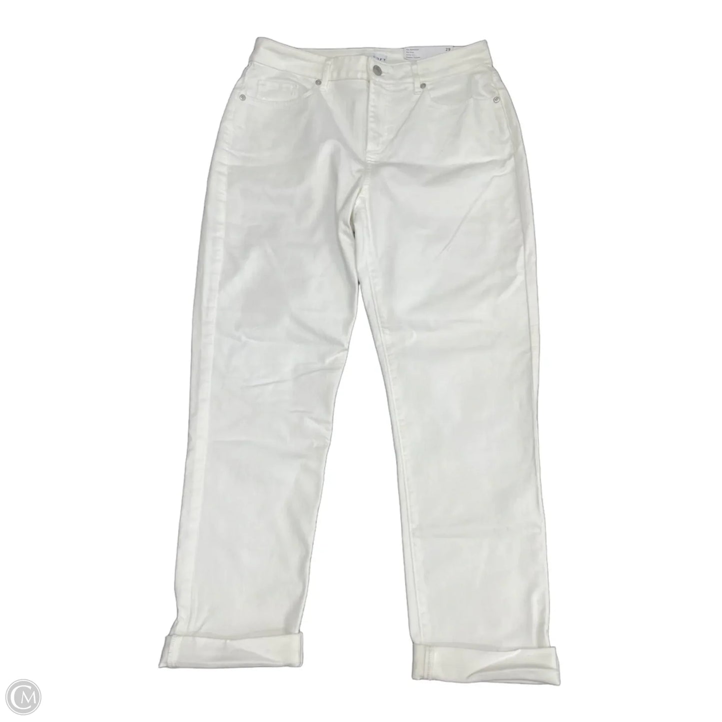 Jeans Straight By Loft In Cream, Size: 8