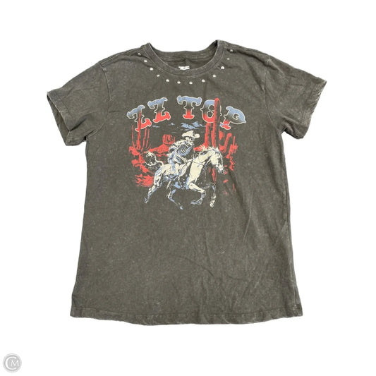 Top Short Sleeve Basic By Cme In Grey, Size: Xs