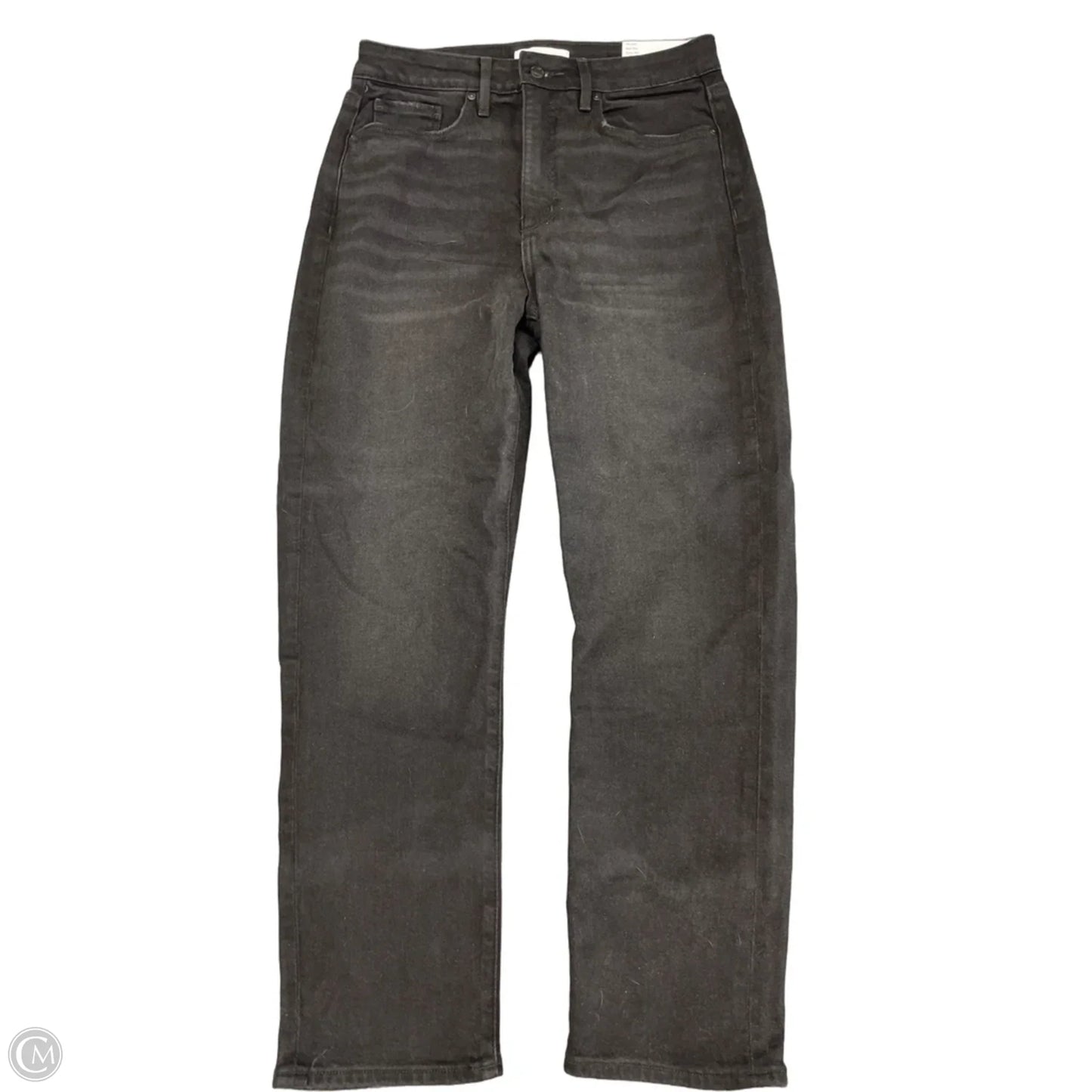 Jeans Straight By Loft In Black Denim, Size: 6